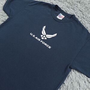 Vintage Murina Shirt Large Blue White U.S. Air Force America USA Pullover Mens